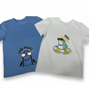 Set 2 piezas playera estampadas