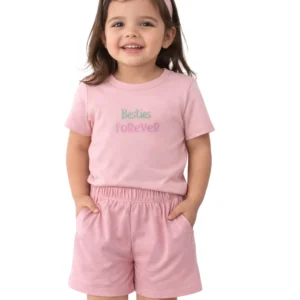 Set 2 piezas short con playera manga corta