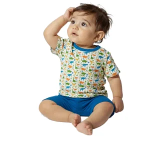 Set 2 piezas short con playera manga corta  estampado