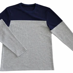 Playera manga larga en conbinacion